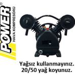 Power JV2065 8 Bar 3 HP Kompresör Kafası