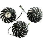 Power Logic Msı Geforce Rtx 3080 Gamıng vetus 10G 10GB GDDR6X 320BIT 85mm 85mm 85mm Nvıdıa Ekran Kartı Fanı - Siyah