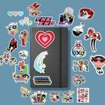 Power Puff Girls Sticker Paketi/Bullet Journal Defter Çıkartma Ajanda Laptop Etiket