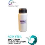 Power Time Epoxy Opak & Transparan Sıvı Pigment Boya 100 Gram / Açık Yeşil / Epoksi Için