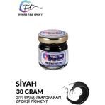 Power Time Epoxy Opak & Transparan Sıvı Pigment Boya Epoksi Için 30 gr - Siyah
