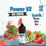 Power V2 Mix Aroma Karpuz Çilek Kivi Gıda Aroması 10 ml