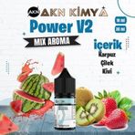 Power V2 Mix Aroma Karpuz Çilek Kiwi Gıda Aroması 10 ml