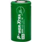 Power-Xtra 1.2V 4000 Mah- Sc -Ni-Mh Şarjlı Pil -Flat-Başsız - 1 Adet