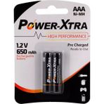 Power-Xtra 1.2V 650MAH Aaa Size Kullanıma Hazır Şarjlı Pil 2'li Blister