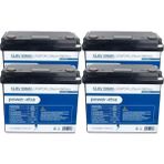 Power-Xtra 12.8V 100AH Lifepo4 Lityum Akü - Ekranlı - Siyah Kutu 4 Lü
