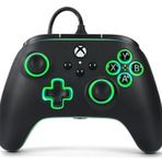 PowerA Lumectra ile Xbox Series X|S için Advantage Kablolu Oyun Kumandası - Siyah