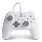 PowerA Wired Controller for Nintendo Switch - OLED Model, Nintendo Switch and Nintendo Switch Lite - White, Gamepad, Game Controller, Wired Controller, Officially Licensed