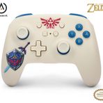 PowerA Wireless Nintendo Switch Controller - Legend of Zelda Sworn Protector, tears of the kingdom, AA Battery Powered (Battery Included), Pro Controller for Switch, Advanced Gaming Buttons,