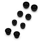 Powerbeats 3/Powerbeats Pro için Disscool Eartips Kılıf, Powerbeats 3/Powerbeats Pro için Yumuşak Düşme Önleyici Silikon Koruyucu Kapak (Silikon Siyah)