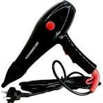 Powerbeg 5000 Powerstar Profesyonel Fön Makinesi - 2500W Yüksek Performanslı Kuaför Tipi Kurutma Şekillendirme Makinesi - Ac Motor - Siyah