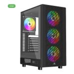 PowerBoost A600B 600W 80+ ATX USB 3.0 Rainbow Fanlı Mesh Siyah Gaming Kasa