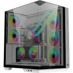 PowerBoost Eclipse PB-A100W ARGB Fanlı Beyaz ATX Gaming Bilgisayar Kasası