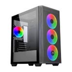 PowerBoost PB-P2252BB ARGB Fanlı Siyah Micro ATX Gaming Bilgisayar Kasası