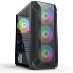 PowerBoost VK-P1882B Mesh Panel 4x12 CM Fanlı ATX Bilgisayar Kasası