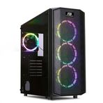 PowerBoost X58 Tempered Glass RGB USB 3.0 ATX Mid Tower Kasa