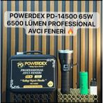 Powerdex Pd-14500 65w 6500 Lümen Profesyonel Avcı Feneri Güçlü El Feneri Uzun Menzilli El Feneri Siyah