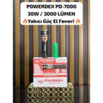 Powerdex PD-7000 30W 3000 Lümen Profesyonel El Feneri Yüksek Güçlü LED Alüminyum Alaşım Malzeme Özellikleri
