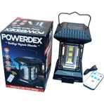 Powerdex PD-730 Kamp Lambası Solar Enerjili Güneş Enerjisi ile Çalışan Hareket Sensörlü - Siyah