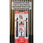 Powerdex PD-8000 Tripodlu Kamp Feneri Şarjlı LED Işıldak Ayarlanabilir Kanatlı Kamp Lambası Lityum Bataryalı - Siyah