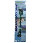 Powerex 25cm. 10'lu Paket Klipsli Bilyeli Fırdöndülü Turna Çinekop Çelik Teli