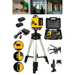 Powerforge Profesyonel 360° 16 Köşe Otomatik Hizalama Tripod'lu Lazer Metre Hizalama-Sarı