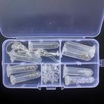 Powerful Tools Gözlük Onarım Seti Gözlük Onarım Kiti Gözlüklü Optik Onarım Aracı Vidalar Burun Pedleri (Gözlük Onarım Seti)