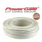 Powergate EVO 100 mt 2+1 Bakır CCTV Güvenlik Kablosu