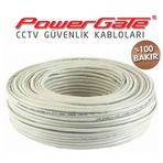 Powergate PRO 100 mt 2+1 Bakır CCTV Güvenlik Kablosu