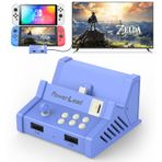 PowerLead Nintendo Switch için anahtar yerleştirme istasyonu, taşınabilir HD anahtar yerleştirme istasyonu, Nintendo Switch/OLED, HDMI ve Type-c bağlantı noktası, retro arcade tarzı için anahtar şarj