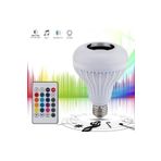 POWERLUX Kumandalı Rgb Renkli Hoparlörlü Led Ampul Bluetooth