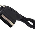 Powermaster 1.2 m Uzun Jack Uydu Alıcısı AV Kablo 3.5 mm Stereo Erkek-Scart Kablo