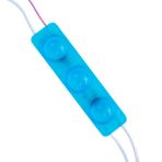 Powermaster 12 Volt 1.5 Watt Mavi Yanip Sonen Parlak Tek Renk 2835 69 X 16 Mm Ip65 Lumen 160 Derece Modul Led