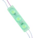 Powermaster 12 Volt 1.5 Watt Yesil Yanip Sonen Parlak Tek Renk 2835 69 X 16 Mm Lumen 160 Derece Mercekli Modul Led