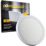 Powermaster 12 W Sıva Üstü 6500K Beyaz 170 mm Yuvarlak Slim Spot Panel