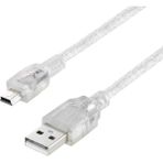 Powermaster 16731 USB 2.0 5 m Şeffaf USB Am/Mini 5 Pin Kablo