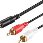 Powermaster 2 RCA 3.5 mm 1.5 mt Stereo Dişi Kablo