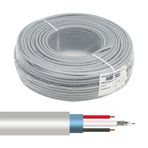 Powermaster 2+1 Gri 0.22 mm 100 m CCTV Kamera Kablosu