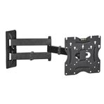 Powermaster 22-49 Inç Hareketli Siyah LCD LED Tv Monitör Duvar Askı Aparatı 55-124 Ekran Arası 30 kg Taşır