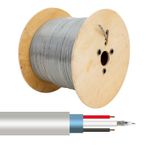Powermaster 250 mt Bakır Cu 2+1x0.22 mm Tahta Makaralı Cctv Kamera Kablosu