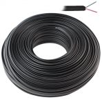 Powermaster 2'li 100 mt Siyah Flat Köken Telefon Kablosu