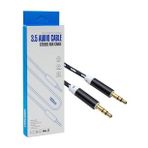 Powermaster 3.5 mm Erkek Erkek 1 Metre Renkli Stereo Örgülü Aux Kablo
