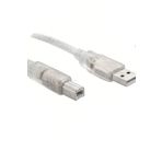 Powermaster 3 Metre Şeffaf Usb A B Printer Yazıcı Ara Kablosu(lazer Epson Canon Hp+ Diğer Yazıclara Uyumlu)