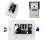 Powermaster 37m 2 Daire 7'' Görüntülü Diafon Kapı Zili Interkom Akıllı Ev Güvenliği Sistemi Gri