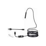 Powermaster 3in1 Micro Usb Type C Pc 8 Mm Işıklı 5 Metre Endeskop Yılan Kamera