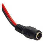 Powermaster 5.5x2.1 Kablo 30 cm Adaptör Fişi Dişi (20'li Paket) - Siyah