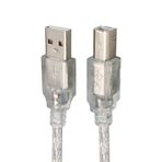 powermaster 5 METRE 2.0V ŞEFFAF MAVİ USB YAZICI KABLOSU (AVD-98)