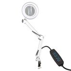 Powermaster 8606C-D 220 Volt 3 Dıopter 64 Ledlı 155Mm Masaustu Akrobat Buyutec