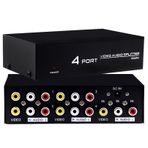 Powermaster AV-104 4 Port Video Audio Splitter