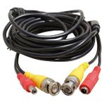 Powermaster Bnc-Bnc Dişi-Erkek Jack'lı 20 Metre Kablo+Power Kablo